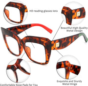 ÉÌƷͼƬ 16 | B07N5J9CF4 | FEISEDY Square Oversized Glasses Frame Eyewear Women B2475