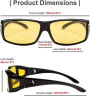 ÉÌƷͼƬ 4 | B089YRDYMP | FEISEDY Polarized Fit Over Glasses Sunglasses Men Women Wrap Around B2593