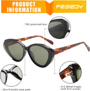 ÉÌƷͼƬ 12 | B0D6YJVTMS | FEISEDY Retro Polarized Cat Eye Sunglasses Women Trendy Mirrored Classic Designer Sunglasses UV Protection B0197