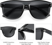 ÉÌƷͼƬ 22 | B0D8JDCTKS | FEISEDY Square Sunglasses for Women Men Unisex Curved Style Shades Designer Sun Glasses B0214