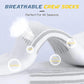 商品图片 5 | B0FPLFTFDC | Men's Socks - Breathable, Moisture-Wicking, Non-Slip & Comfortable (3-Pack, Black/Gray/White) Size 6-13