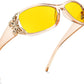 商品图片 88 | B081YY5RM3 | FEISEDY Classic Womens Night Glasses Driving Anti Glare Wrap Around Yellow Sunglasses B2548