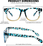 ÉÌƷͼƬ 7 | B0BPXLCQHW | FEISEDY Square Blue Light Blocking Glasses Women Men Computer glasses Fashion Plastic Frame Eyewear B2361