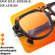 ÉÌƷͼƬ 5 | B0F32R72G4 | FEISEDY Stylish Reading Glasses for Woman Men Trendy Retro Double Bridge Readers B0287