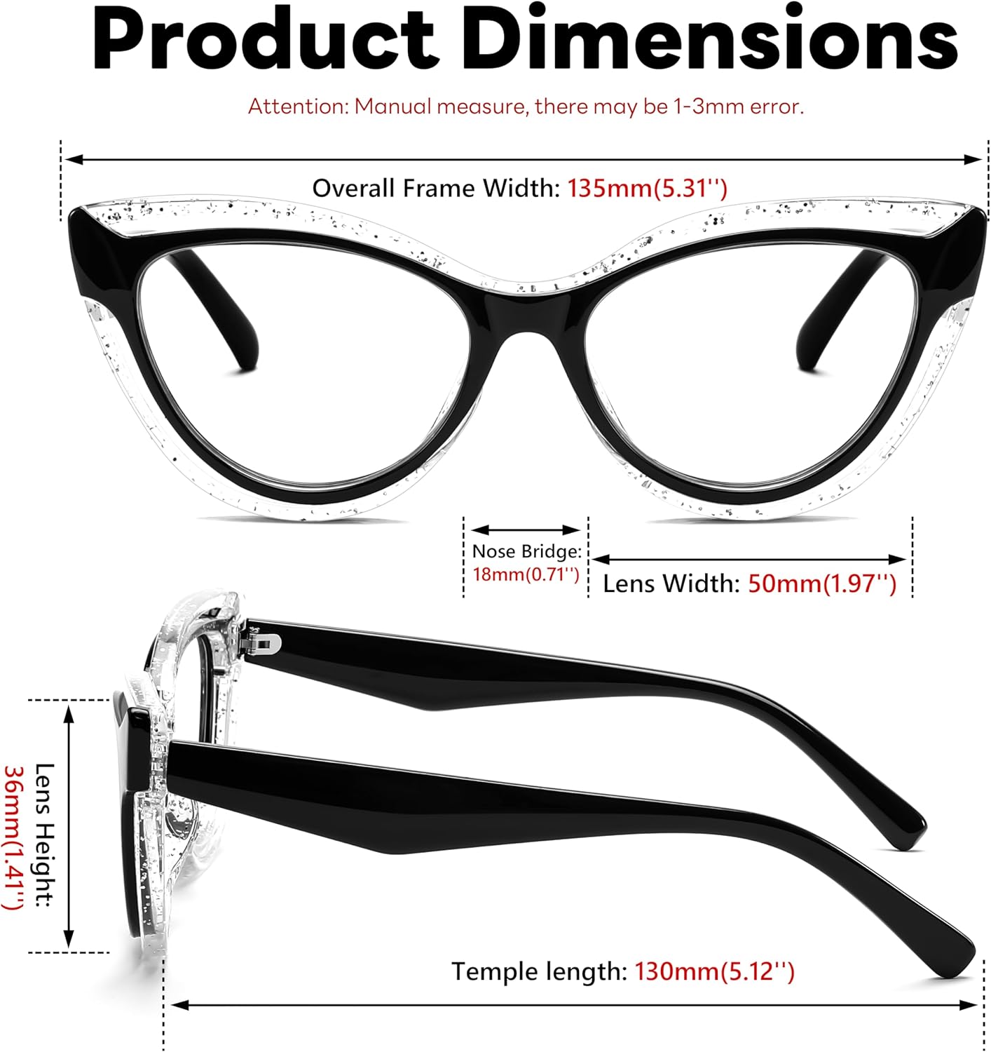 商品图片 14 | B0D56HXLGF | FEISEDY Blue Light Blocking Glasses Women Vintage Cat Eye Frame Anti Fatigue B0169