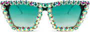 ÉÌƷͼƬ 8 | B09V7X56D4 | FEISEDY Women Crystal Square Cat Eye Sunglasses Sparkling Trendy Retro Cateye Sunglasses B2898