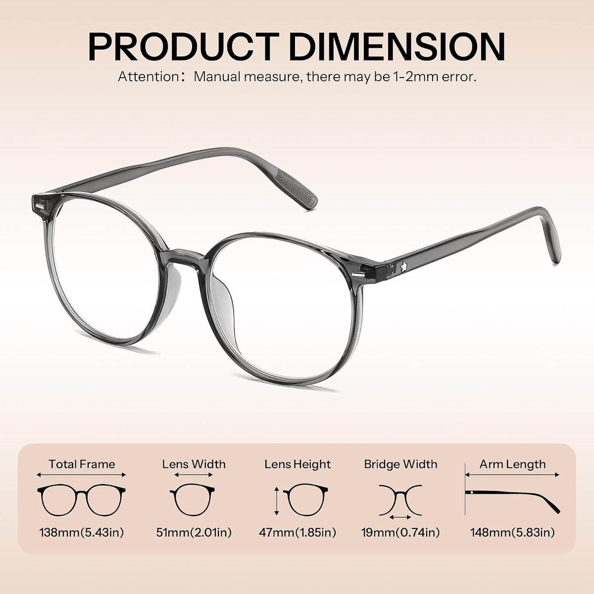 ÉÌƷͼƬ 26 | B0GT2R9GP7 | FEISEDY Photochromic Blue Light Blocking Glasses Fashion Women Men B1238
