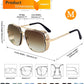 商品图片 7 | B09SDC5BD5 | FEISEDY Sunglasses Mens Women Vintage Pilot Square Trendy Metal Steampunk Fishing Driving Sun Glasses B2894