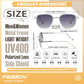 商品图片 24 | B0FQ4Y7FV6 | FEISEDY Polarized Aviator Sunglasses for Women Men Square TAC Lens B0329 | UV400 protection, Lightweight, Military-grade durability, Spring temples, Climate Pledge Friendly, Driving, Beach
