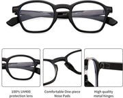 ÉÌƷͼƬ 3 | B0B7MDH4RM | FEISEDY Women Men Blue Light Blocking Computer Glasses Retro Small Round Sqaure Frame Eyewear B2928