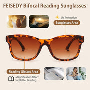 ÉÌƷͼƬ 12 | B0GT8FYMN9 | FEISEDY Bifocal Reading Sunglasses for Women, Trendy Sunglasse Readers, Outdoor Reader Sun Glasses, UV400 Protection B0354