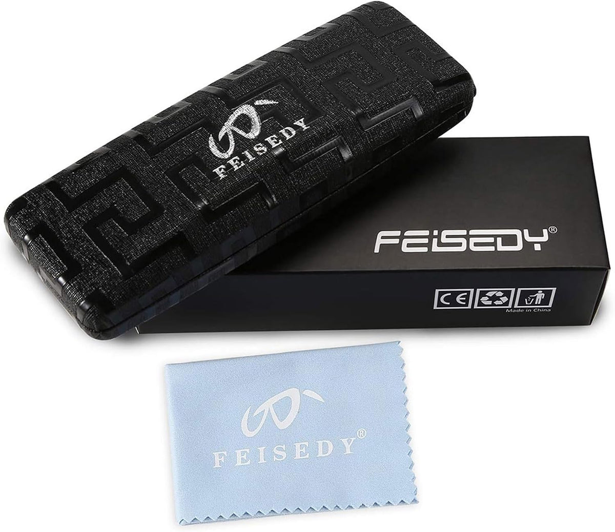 ÉÌƷͼƬ 7 | B082SGFPVF | FEISEDY Glasses Frame Womens, Square Thick Eyeglasses Frame, Classic Eyewear for Men B2461
