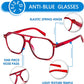 商品图片 29 | B0CNCZF5FL | FEISEDY Retro Aviator Reading Glasses Square Readers for Women Men B0068 | Spring Hinge, Blue Light Reading Glasses,Stylish reading glasses for men