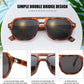 商品图片 27 | B0DSH2BVX5 | FEISEDY Polarized Aviator Sunglasses Men Women, Retro 70s Style Design - UV400 Protection, Driving & Daily Wear B0203