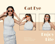 ÉÌƷͼƬ 29 | B09TFBWQ5G | FEISEDY Retro Square Cat Eye Sunglasses Jelly Colored Women Men 90s B2902