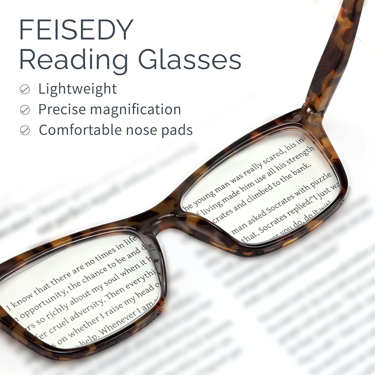 ÉÌƷͼƬ 3 | B0FZTKZ12C | FEISEDY 3 Pack Blue Light Reading Glasses Women Men Rectangular B0368