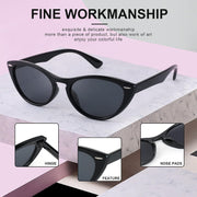 ÉÌƷͼƬ 23 | B08B8G5GR9 | FEISEDY Retro Cat Eye Sunglasses Women Men Vintage Small Cateye UV400 Sunglasses B2617