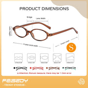ÉÌƷͼƬ 6 | B0DKNKBFBX | FEISEDY Y2K Retro Oval Nerd Blue Light Glasses for Women B0258