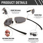 商品图片 3 | B0D22TVRVN | FEISEDY Vintage Sunglasses Men Polarized, Aviator Metal Frame Lightweight, Driving Fishing Running B0057