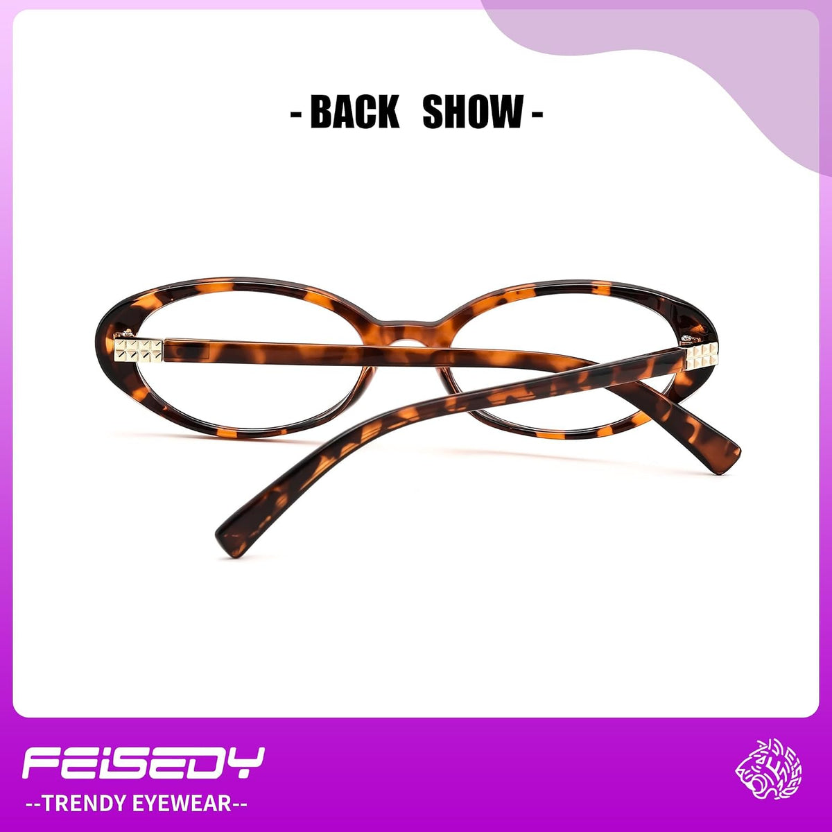 ÉÌƷͼƬ 11 | B0F6MW26L2 | FEISEDY Oval Blue Light Glasses for Woman Vintage Small Face Lightweight Eyeglasses Retro Nerd Y2K Frame B0290