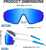 ÉÌƷͼƬ 34 | B0DFLMHFF6 | FEISEDY Kids Teens Baseball Polarized Sunglasses Lightweight TR90 Frame UV400 Sports Cycling Shades for Boys Girls B0186