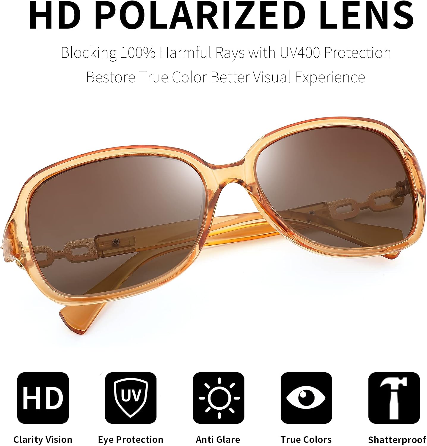 商品图片 42 | B08LPZDDKZ | FEISEDY Womens Polarized Sunglasses Square Wraparound Shades UV400 Mirrored Trendy Sun Glasses for Women B2526