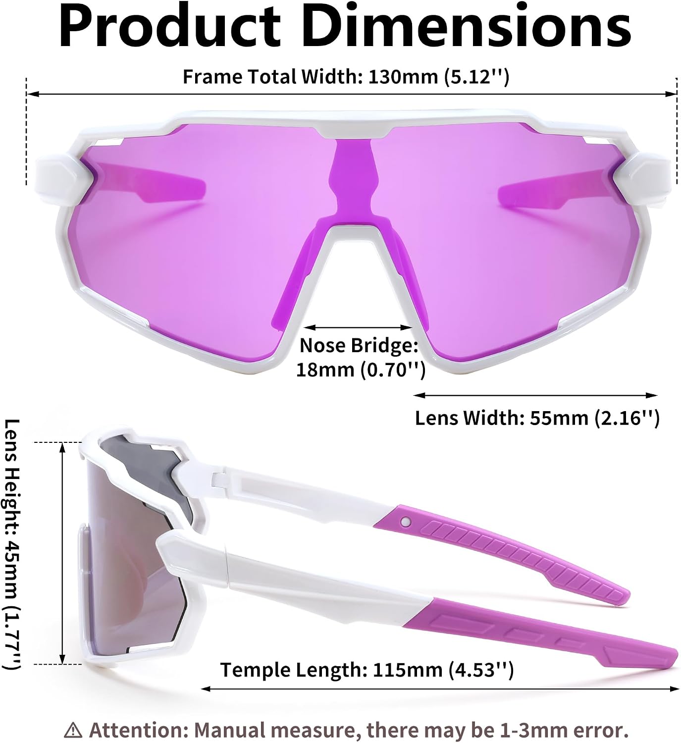 商品图片 42 | B0D6XZ67Q2 | FEISEDY Kids Teens Baseball Polarized Sunglasses Lightweight Frame UV400 Sports Cycling Shades for Boys Girls B0190