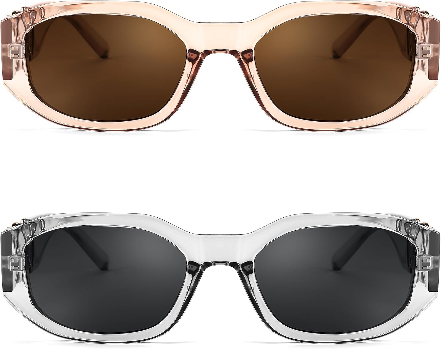商品图片 106 | B0B5V7T75J | FEISEDY Retro Trendy Rectangle Sunglasses Women Men Narrow Shades B2322