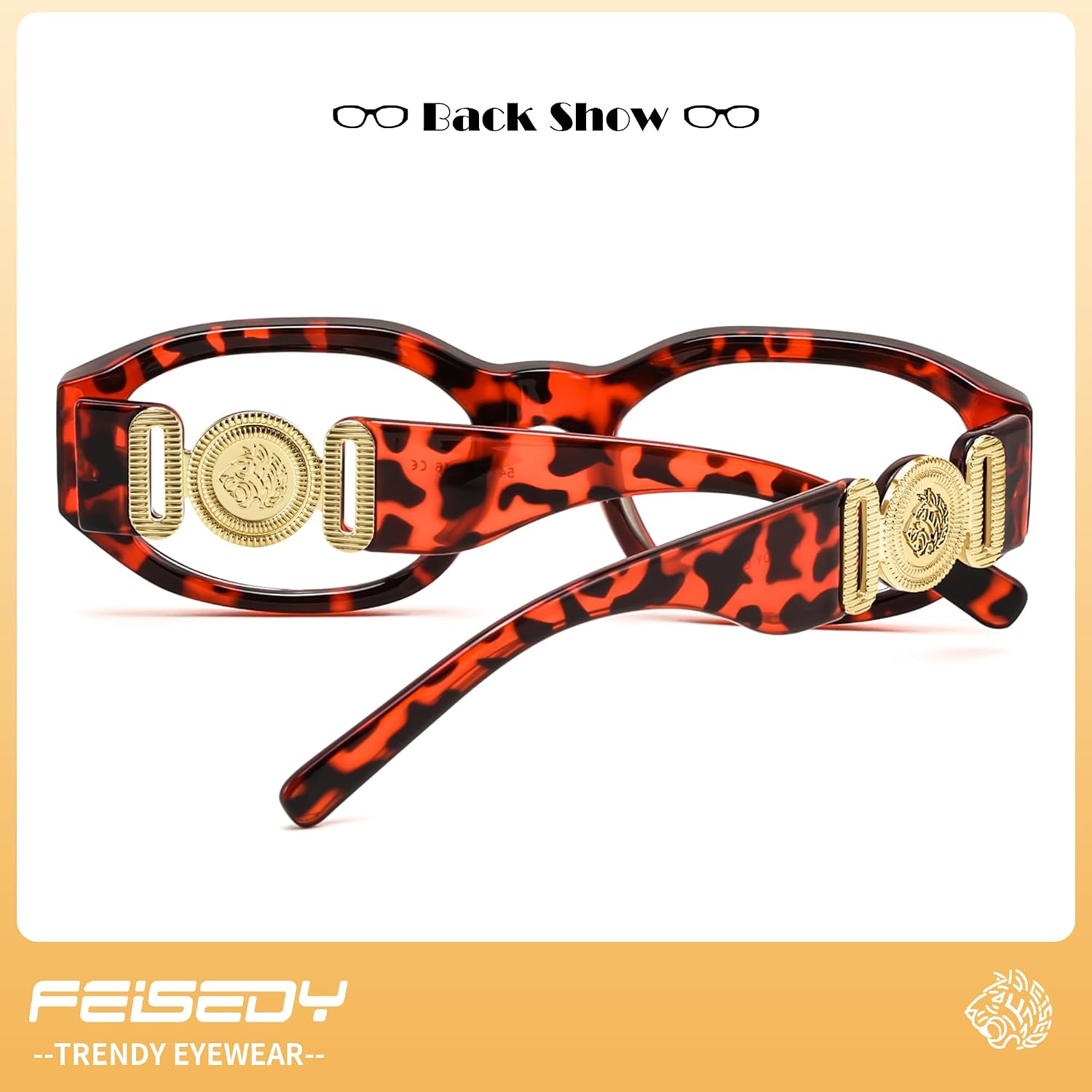 商品图片 12 | B0G34Q5S98 | FEISEDY Retro Trendy Narrow Blue Light Glasses for Women Men B0316 | Vintage 90s Small Square Eyeglasses,Blue Light Blocking