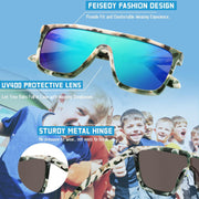 ÉÌƷͼƬ 14 | B09MW1KQ6Y | FEISEDY Kids Sunglasses for Girls Fashion Cute Boys Teenagers Glasses One Piece UV400 B2812
