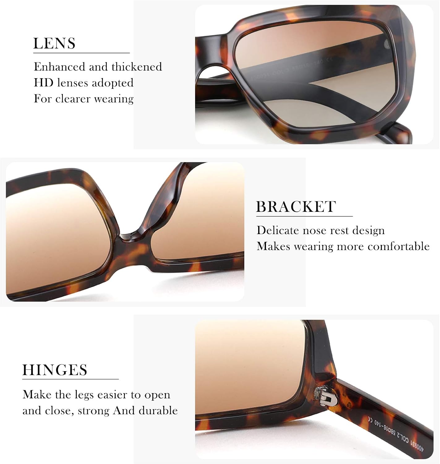 商品图片 17 | B08PD9KPH8 | FEISEDY Women Retro Square Sunglasses Trendy Shield Flat Top Shades B2717