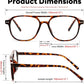 商品图片 18 | B0CY2LFJP7 | FEISEDY Blue Light Blocking Glasses Women Men Square Computer Lightweight Pilot Glasses Anti Eyestrain & UV Glare B0141