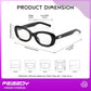 商品图片 32 | B0DD6M5F2B | FEISEDY Retro Oval Blue Light Blocking Glasses for Women Nerd Fake Glasses Y2k Small Eyewear Frame B0229