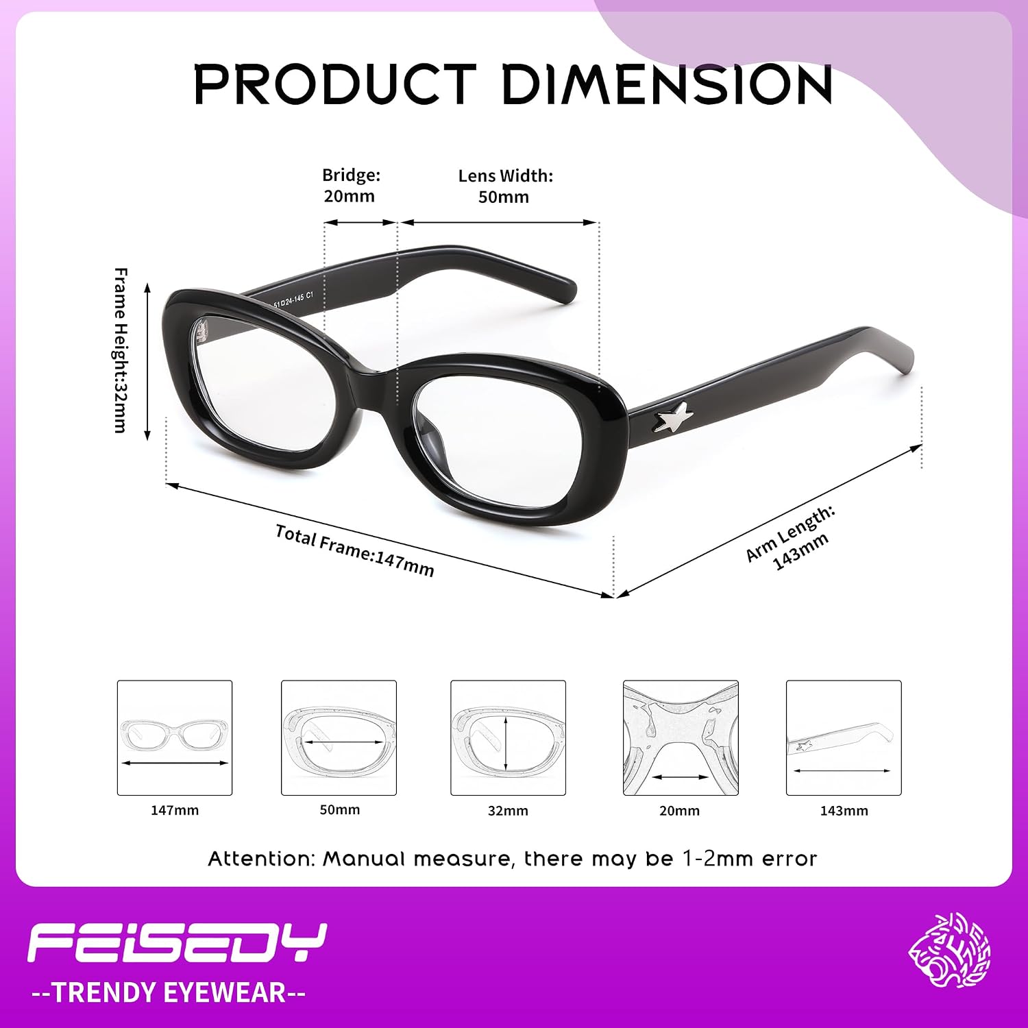商品图片 32 | B0DD6M5F2B | FEISEDY Retro Oval Blue Light Blocking Glasses for Women Nerd Fake Glasses Y2k Small Eyewear Frame B0229