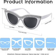 ÉÌƷͼƬ 43 | B0BZ7YMM4F | FEISEDY Oversized Women Cat Eye Rhinestone Sunglasses Costume Party B2360