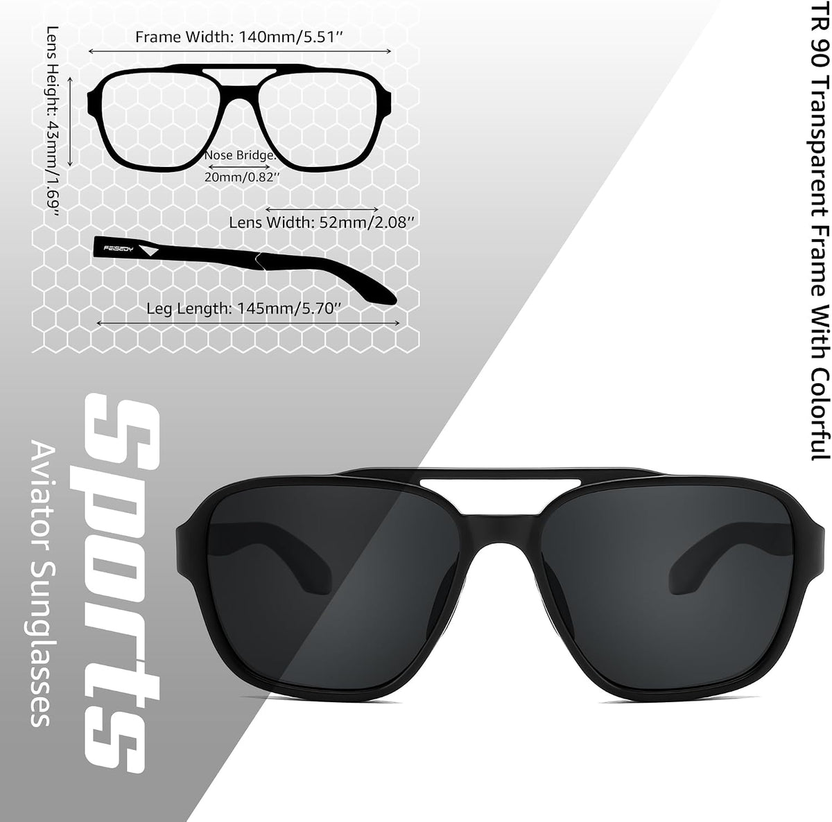 ÉÌƷͼƬ 5 | B0DSVK9L2R | FEISEDY Retro Aviator Polarized Sunglasses Women Men Outdoors B0260