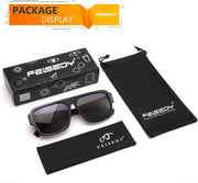 ÉÌƷͼƬ 6 | B0D3M21LQ4 | FEISEDY Square Sunglasses for Women Men Rectangle Classic Sunglasses Designer Thick Frame Shades Sun Glasses UV400 B0166