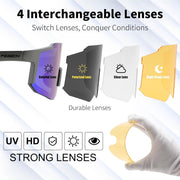 ÉÌƷͼƬ 23 | B0FMRGGCL4 | FEISEDY Polarized Sports Sunglasses for Men Women Youth - Baseball, Running, Cycling UV400 Protection 4 Lenses B0279