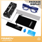 商品图片 37 | B0DXDYMMPM | FEISEDY Retro Blue Light Blocking Glasses for Women Men 90s Classic Rectangle Frame Thick Chic Computer Eyeglasses B2383R
