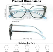 ÉÌƷͼƬ 7 | B0CTQL71PM | FEISEDY Cat Eye Blue Light Glasses for Women Anti Glare Eyestrain Computer Game Glasse B0123