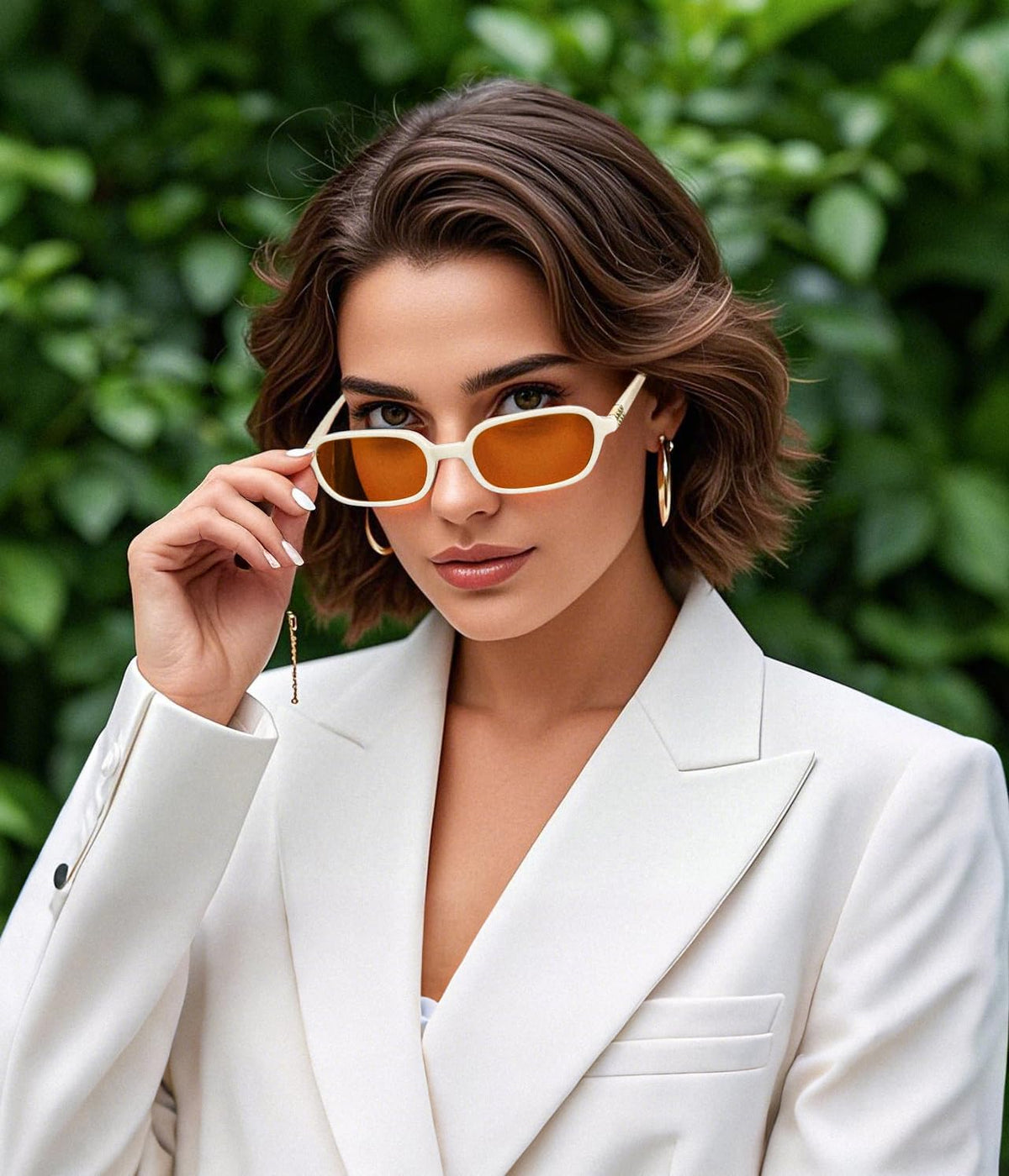 ÉÌƷͼƬ 36 | B0DX1678RX | FEISEDY Retro Rectangular Sunglasses for Women Men 90s Small Vintage Fashion Square Sunnies B0282