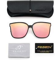ÉÌƷͼƬ 9 | B0BB2BM9KF | FEISEDY Sunglasses Womens, Oversized Retro Square Polarized Sunglasses, Trendy Shades UV400 B2901