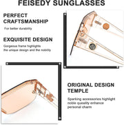 ÉÌƷͼƬ 78 | B09L4V27YS | FEISEDY Square Oversized Sunglasses for Men Women Flat Top B2765