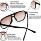 商品图片 57 | B09J8999GR | FEISEDY Retro Square Aviator Sunglasses Women Men 70s Vintage Trendy Plastic Frame Sun Glasses B2835