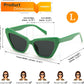 商品图片 6 | B0CYZG81R8 | FEISEDY Retro Cat Eye Sunglasses for Women UV400 Protection Small Vintage Chic Shades B0132