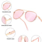 商品图片 30 | B0FPQ6L6K1 | FEISEDY Retro Polarized Aviator Sunglasses for Women Men B0259