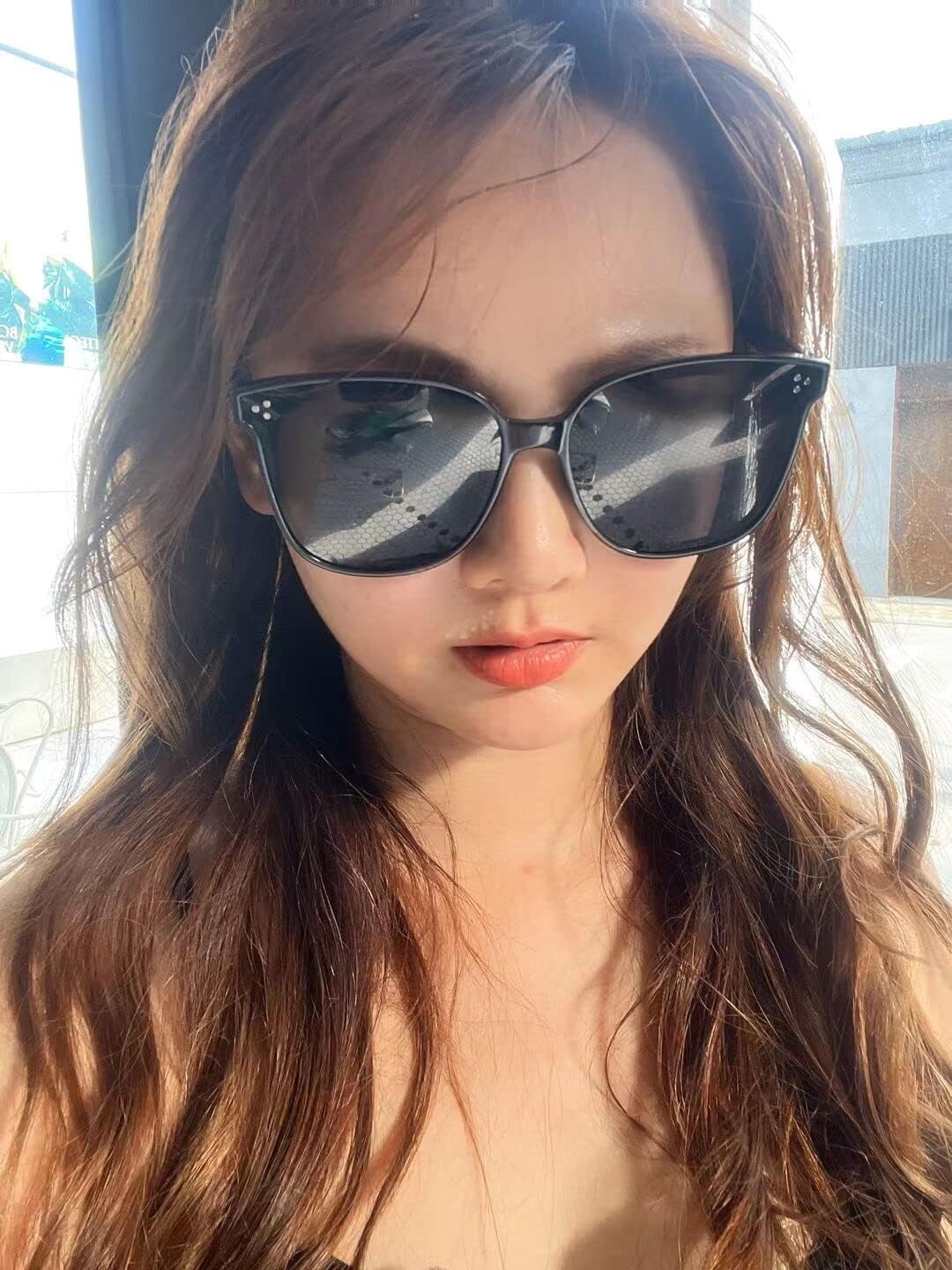 商品图片 30 | B0871BKMTN | FEISEDY Oversized Polarized Sunglasses - UV400 Protection, Square Fashion Sun Glasses for Outdoor & Daily B2600