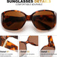 商品图片 18 | B0H4R52F3D | FEISEDY Women's Polarized Sunglasses Wrap Around Vintage Fashion Sunnies UV400 Protection B0394