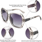 商品图片 96 | B079GT4RXH | FEISEDY Polarized Women Square Sunglasses Sparkling Composite Shiny Frame B2289