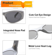 ÉÌƷͼƬ 12 | B0DHWVFXXY | FEISEDY Retro Oval Sunglasses UV400 Protection Retro Y2K Sunglasses B0234
